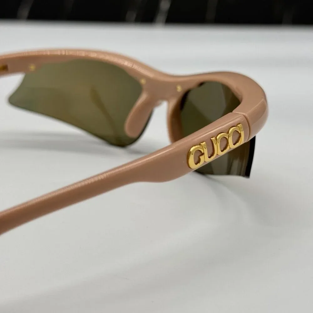NEW GG1774S 004 GUCCI PINK MIRROR MASK UNISEX GUCCI SUNGLASSES